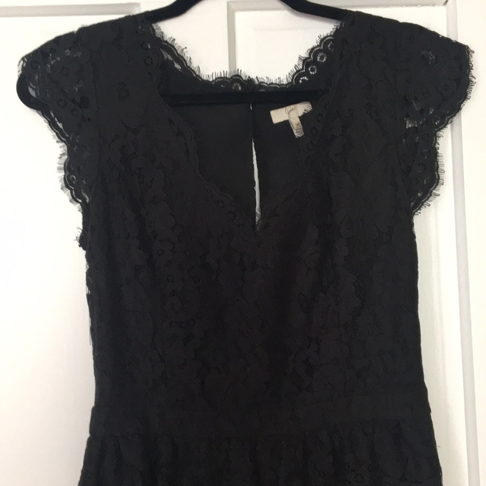 Joie Black Lace Dress SZ M